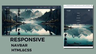 Fully Responsive HTML CSS Navbar | Step-by-Step Tutorial