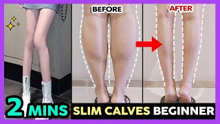 🔥2 MINS SLIM CALVES FOR BEGINNER | Calf Slimming, Reduce Calf Muscle, Lose Calf Fat