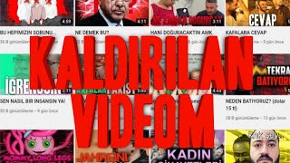 KALDIRILAN VİDEO