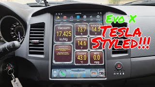 Tesla Styled Headunit Install for Evo X!!!