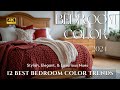 Top 12 Bedroom Color Trends for 2024: Stunning Paint Colors | Interior Design Ideas & DIY Decor Tips