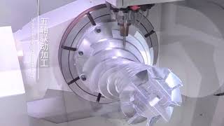 Dual helix impeller machining by Beijing Jingdiao