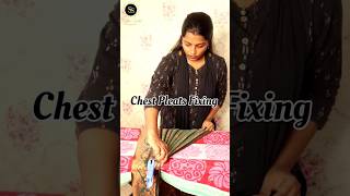 Saree chest pleats fixing and ironing 💯✅ #shorts #tutorial #saree #trending #viral #beauty #makeup