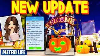 Metro Life HALLOWEEN UPDATE! NEW MAP/LOLLIPOPS/GHOST BOX \u0026 MORE! Roblox