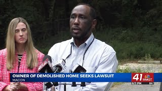 Macon man files lawsuit against Macon-Bibb County after demolition of home