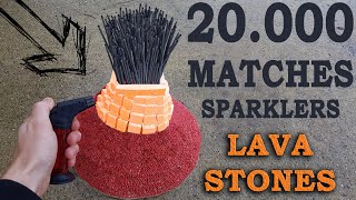 Match Chain Reaction Amazing Fire Domino Effect VOLCANO ERUPTION +20.000 Matches (Interesting)