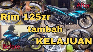 YSUKU TUKAR SPORT RIM 125zr | REPAINT