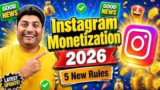 Instagram Monetization 2026 Full Guide 🔥 5 New Rules Every Creator Must Know