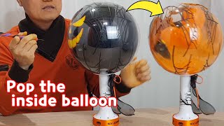 [Balloon Art]How to make Change the inside balloon (tutorial)/ Gender reveal balloon small