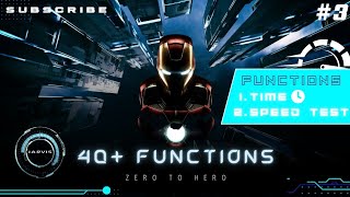 Time and Speed test Function | 40+ Functions | THE BIGGEST JARVIS | Build Jarvis in python | #3