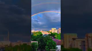 After Raining Rainbows 🌈 show | Raining whatsapp status | #rain #rainbow #viralvideo