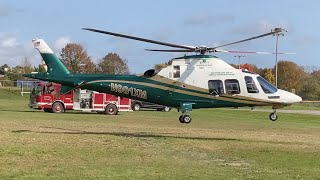 LifeFlight of Maine Helicopter Landing in Thomaston for Training