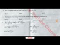 2nd puc maths key answers preparatory exam 2025