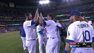 LAA@LAD: Uribe races home on error, Dodgers walk off