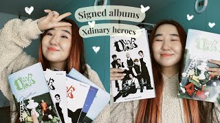 распаковка/обзор подписанных альбомов xdinary heroes | unboxing xdinary heroes overload signed