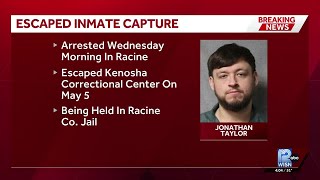 Escaped Kenosha inmate captured by U.S. Marshals in Racine