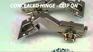 Concealed Hinge - Clip on +45 deg inclined Arm