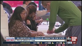 Hillsborough county could be predictor for state of Florida