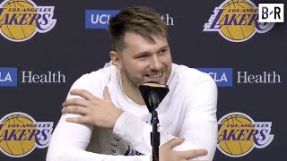 Luka Doncic on Being Nervous for Lakers Debut \u0026 Playing Alongside LeBron James