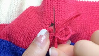 Learn How to Repair Holes in Your Knit Sweaters in Minutes