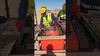 Rebar works with machine