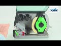 cab eos label printer tutorial loading labels etiketten einlegen