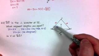 Geometry 5-2: Use Perpendicular Bisectors