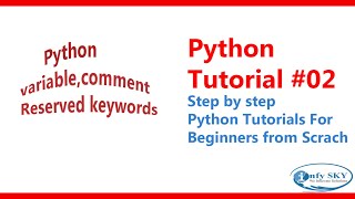 Python variable | comments | Syntax | Keywords | Python Tutorial for beginners #02