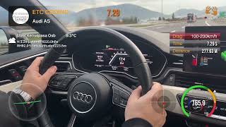 2023 Audi A5 45 TFSI Stage 1 100-200 Acceleration