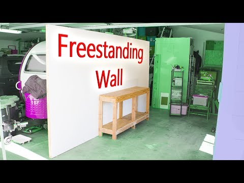 DIY Freestanding Wall - workshop improvement project DIY Freestanding Wall - workshop improvement project