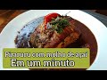 receita minuto-pirarucu com molho de açaí