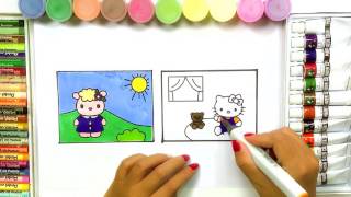 Hello Kitty Coloring Pages free For Kids Episode 01 | BestKidsColoring TV