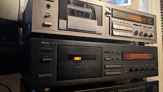 Yamaha KX-630 vs KX-650 - 3 head cassette deck w beautiful peak meters !