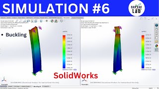 Column Buckling Analysis | Will it fail? | Safety Factor | FEA | SolidWorks Simulation for Beginners