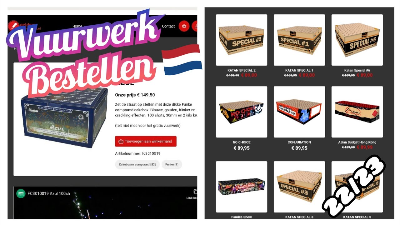 NEDERLANDS VUURWERK BESTELLEN 2022-2023! (€361) - YouTube