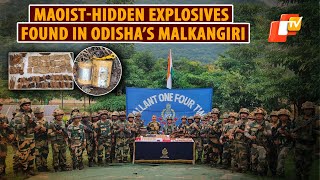 BSF Recovers Explosives From Maoist Dump In Odisha’s Malkangiri