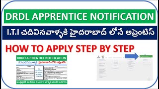 HOW TO APPLY DRDL || DRDL APPLY VIDEO || ITI APPRENTICE IN DRDO