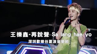 王櫟鑫-再說聲Sa lang hae yo｜深圳歡樂谷夏浪音樂節｜2024.07.13（豎屏）