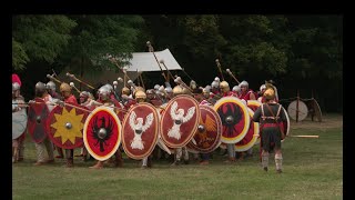 Fest der Spätantike Carnuntum 2022 Training der Legionäre  2180p UHD