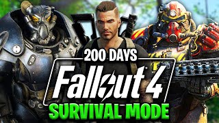 I Survived 200 Days in Fallout 4 Survival Mode!
