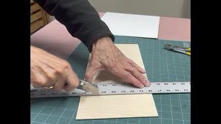 Cut thin boards with knife