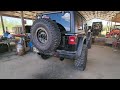 Rough Country Axle Back Exhaust On a Jeep Wrangler