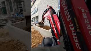 현장정리 작업_얀마 017 미니포크레인 굴착기 굴삭기 mini excavators YANMAR VIO17 South Korea #shorts