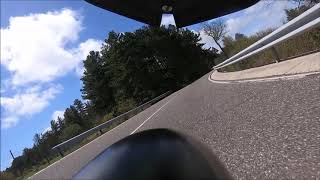 BMW S1000XR on Sardinia - on SS295 from km 09 to km 31 (onboard)