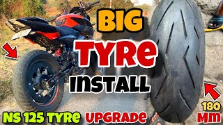 NS 125 Tyre Upgrade 🔥 // Size Big Tyre install