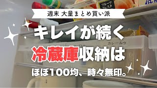 【収納Vlog】冷蔵庫収納は、ほぼ100均アイテム！週末まとめ買い派でも、使いやすさが続くコツとは？