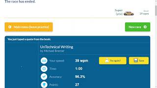 39-WPM. Typing Practice. DAY 38