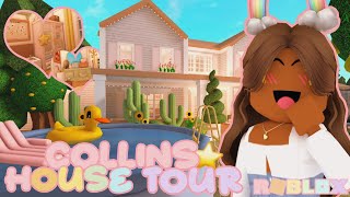 Collins Family Roleplay HOUSE TOUR! *CUSTOM FURNITURE* Roblox Bloxburg