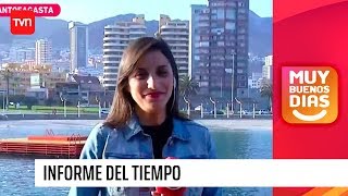 Informe del tiempo: Las temperaturas que registra Antofagasta y Temuco  | Muy buenos días