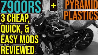 Kawasaki Z900RS - 3 Inexpensive, Quick & Easy Mods Reviewed | PYRAMID PLASTICS | PUIG Hi-Tech Parts
